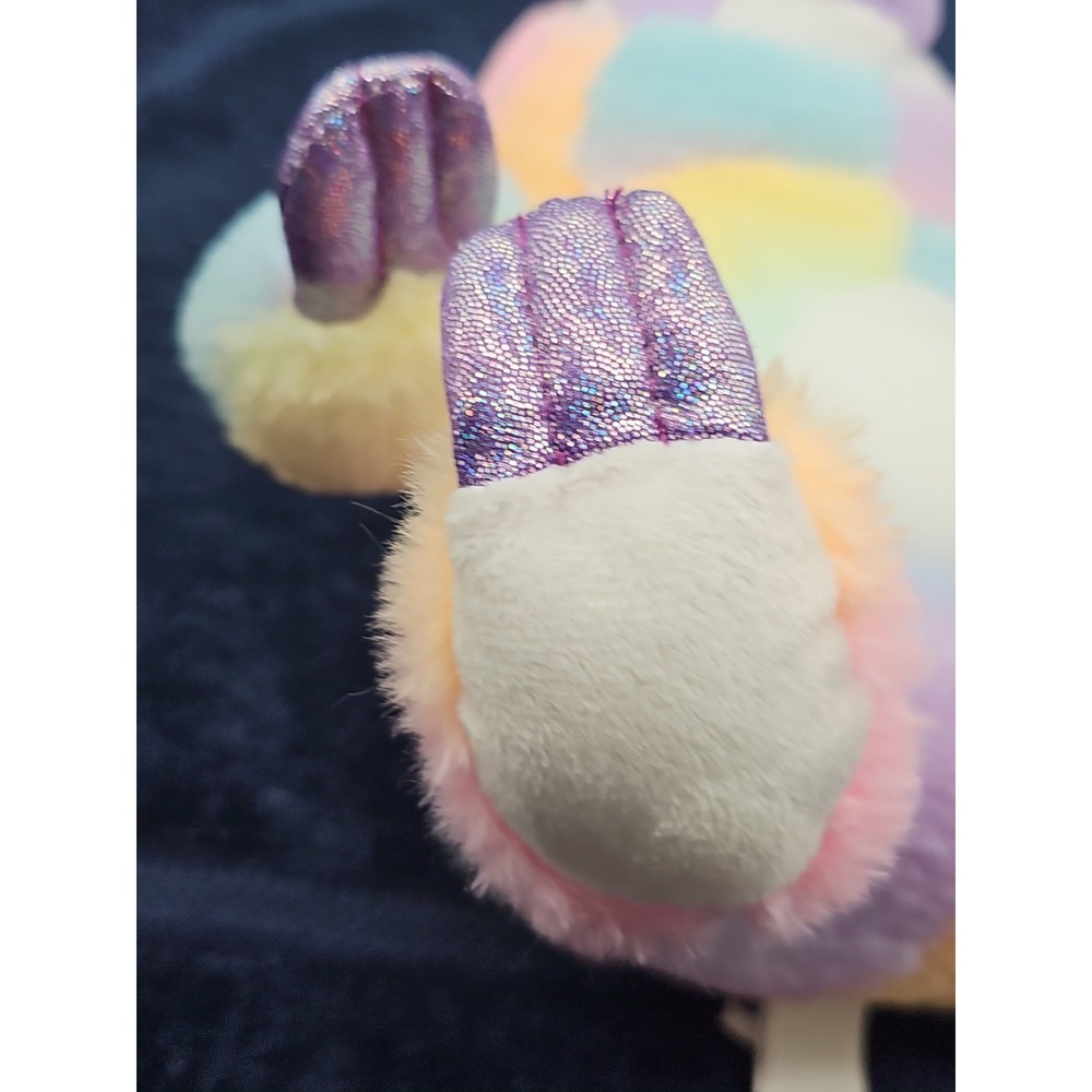 Fiesta Rainbow Sherbet Sloth Plush 11" Stuffed Animal Pastel Soft Toy EUC - Picture 9 of 13
